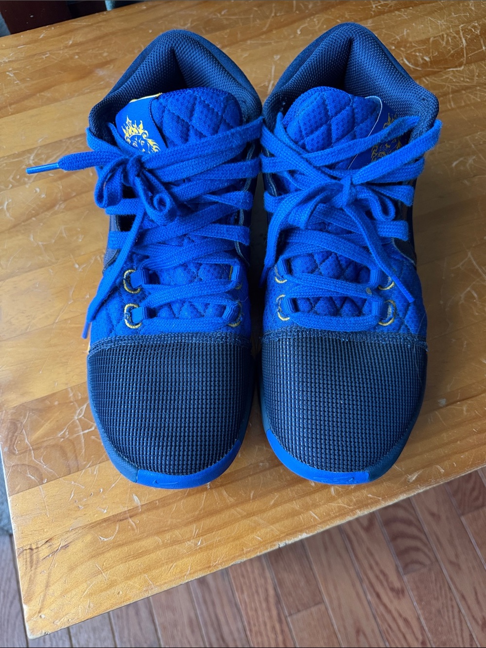 Kids Royal Blue Lace-Up Sneakers - Supportive Everyday Trainers